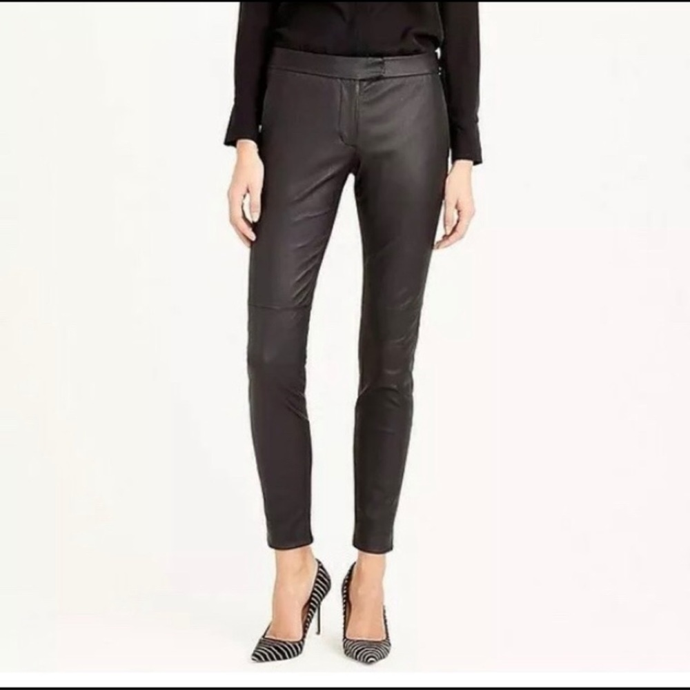 J Crew Collection leather pants